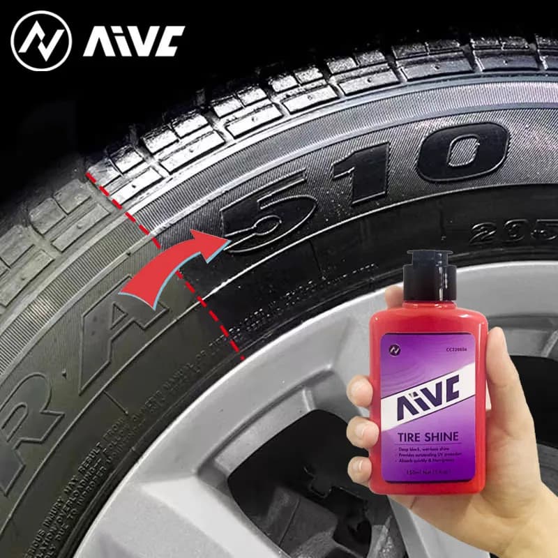 Tire Shine AIVC 150ML Tire Gloss Coating cera sigillante idrofoba per Car Wheel Auto Care Re-black Chemistry Filler Car Detailing