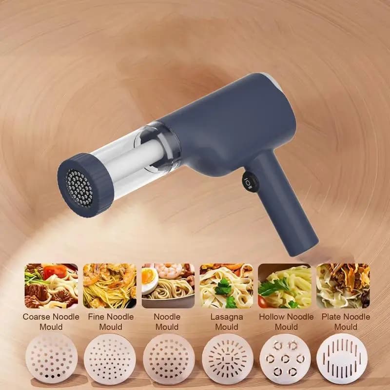 Macchina per pasta elettrica portatile Taglierina automatica per pasta Macchina per pasta ricaricabile Taglierina per pasta con 6 diversi