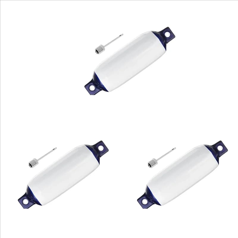 Parafango per barca gonfiabile 3X Parafango per barca in PVC Parafango per barca marina per barca, barca a vela, Cuddy, ecc. (5,5X20 pollici)