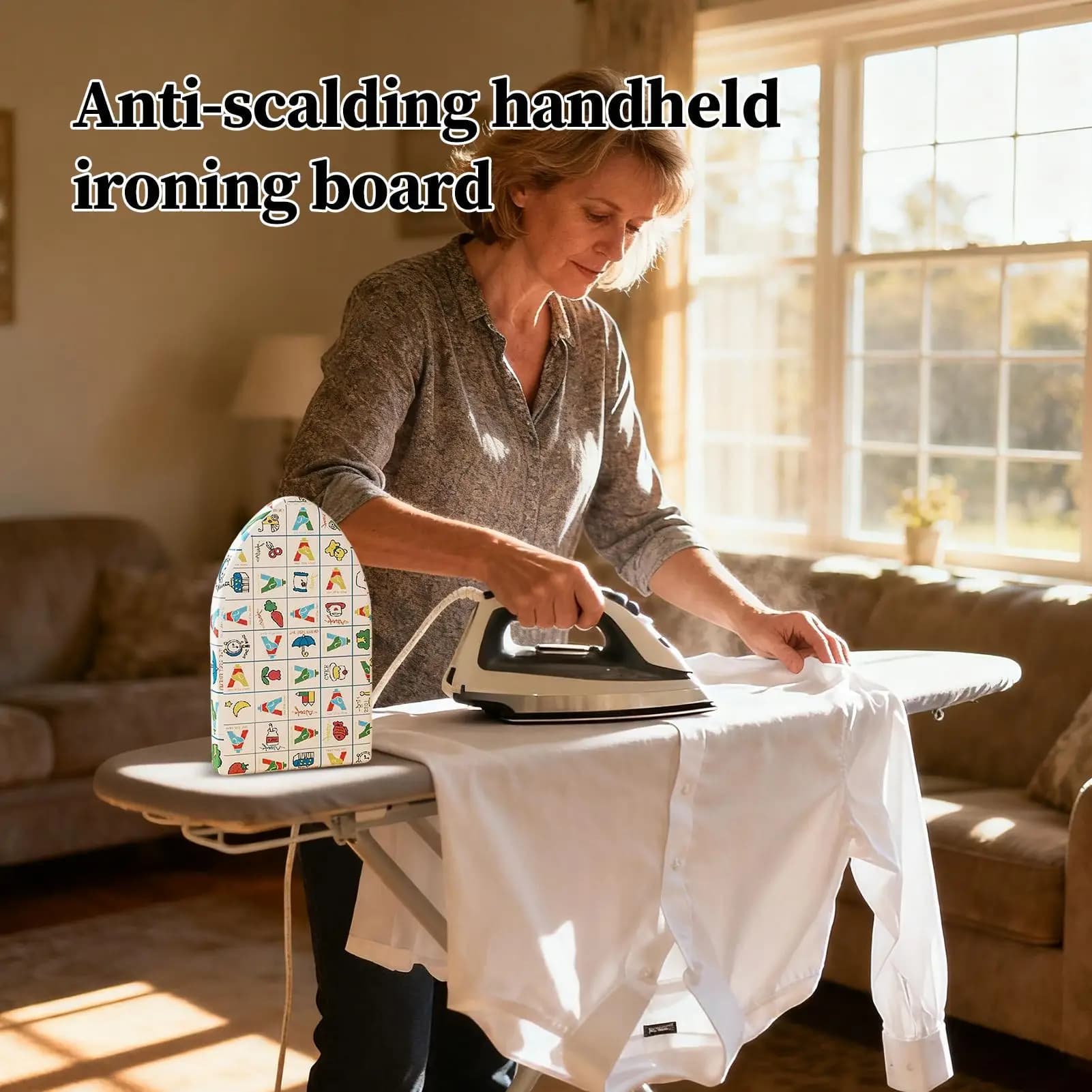 Guanti da stiro a vapore per vestiti fumanti Forniture domestiche leggere e portatili Tavolo da stiro portatile per lavare la giacca da cappotto della camicia