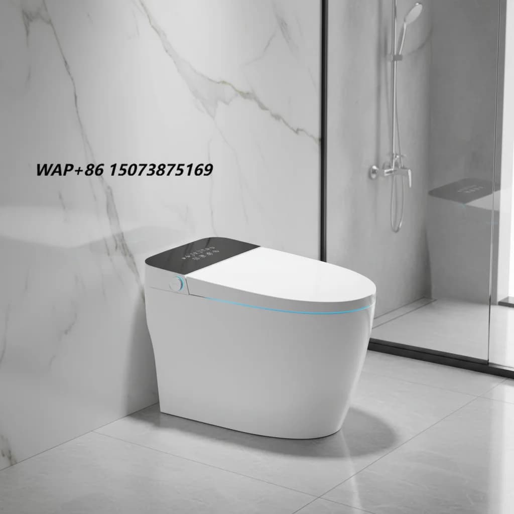 Chinese WC Ceramic Wall Hung Smart Toilet White Ivory 300mm S-Trap Drainage Remote Control 3.8L Flushing Automatic Deodorization
