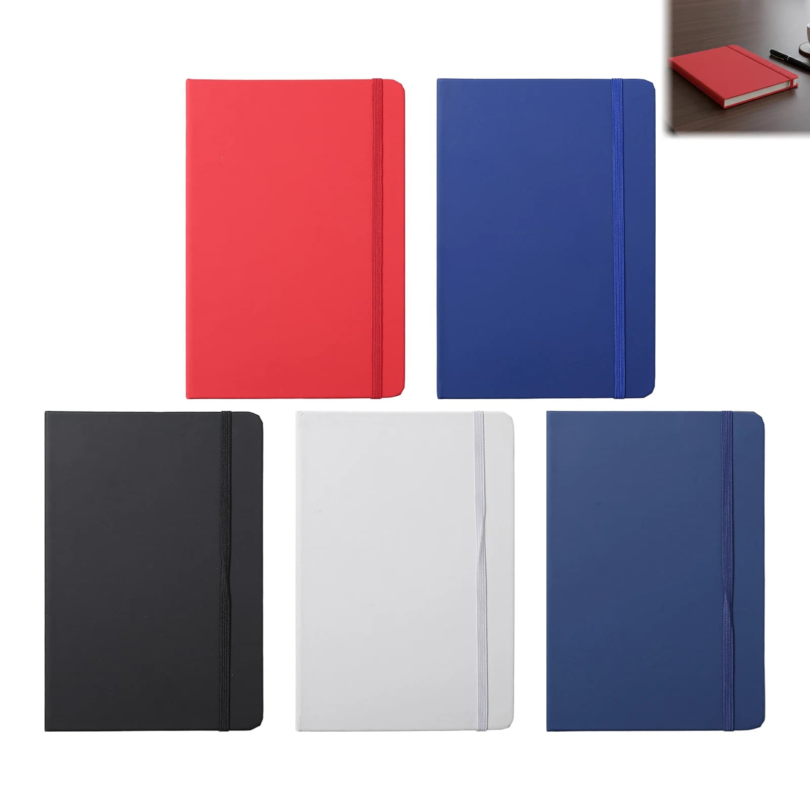 Suede Leather A5 Softbound Notebook With Lined Pages, Durable Hardcover Style Journal For Business Office Meeting Notes