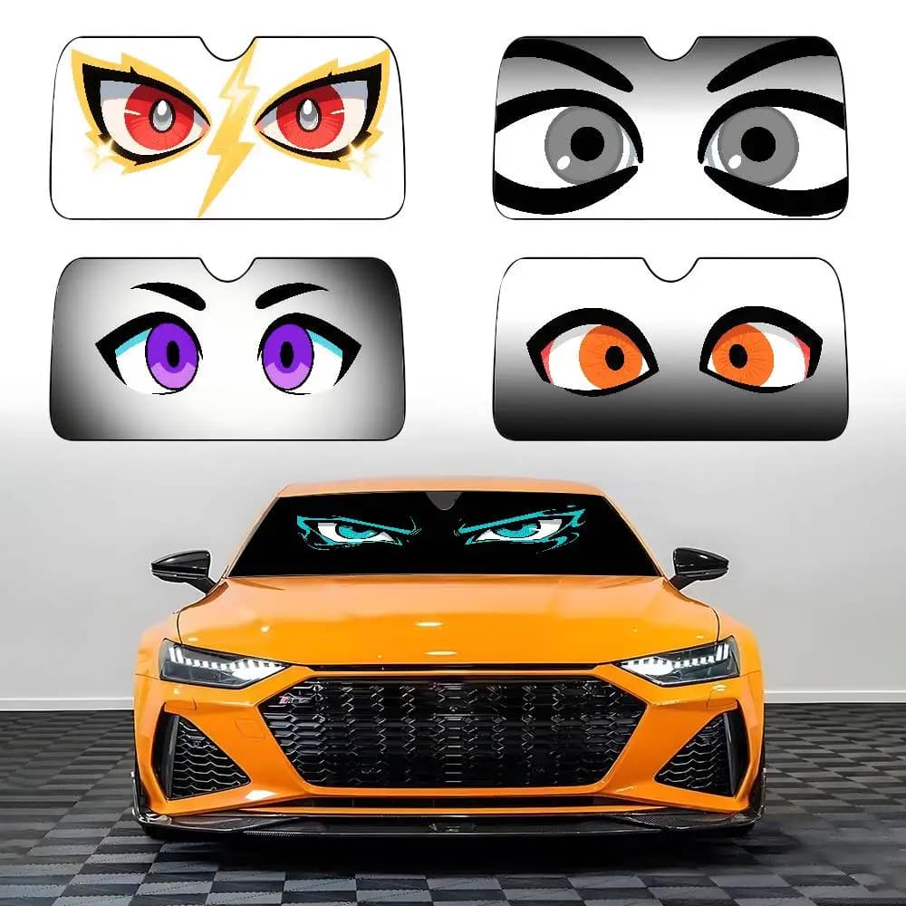 Eyes Sun Curtains for Car Covers for Car Covers Foldable visor for universal windscreen