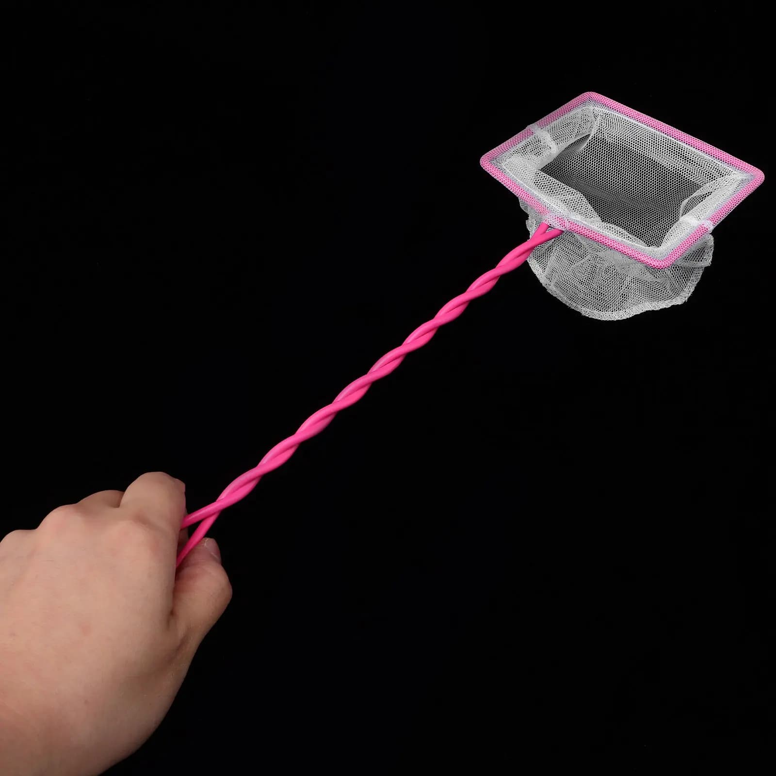 Set di 3 Reti per Pesci con Manico in Plastica e Rete in Nylon Fine per Acquario, Laghetto e Vasca dei Pesci d'Acqua Dolce e Salata