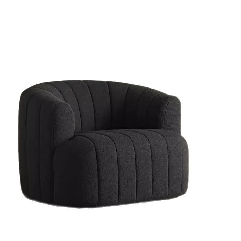 Italian minimalist single sofa chair, simple Nordic light luxury designer fashion fabric rotating leisure chair