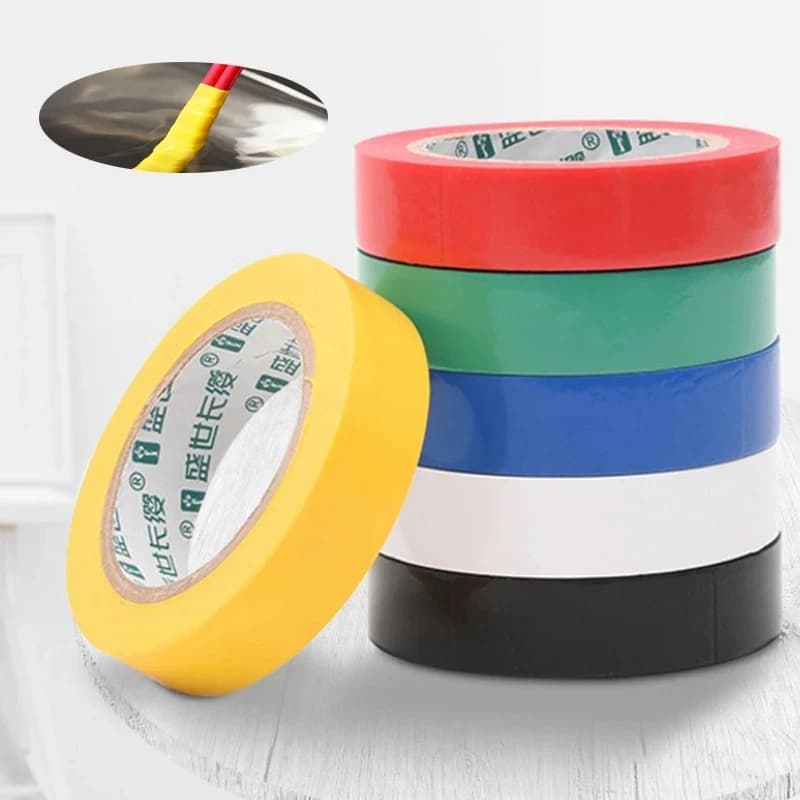 Nastro elettrico resistente da 10/15 metri Colore resistente all'usura Nastro isolante elettrico senza piombo PVC Ritardante di fama
