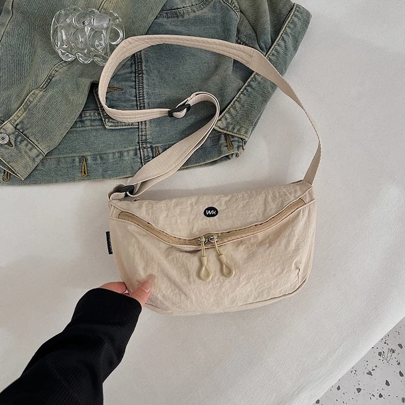 Borsa piccola, borsa a tracolla singola alla moda, leggera ed elegante, borsa di stoffa casual versione coreana