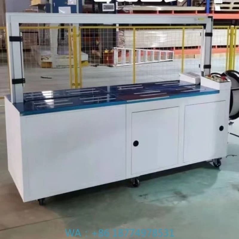 per scatole di cartone Macchina confezionatrice per scatole di cartone con cintura in PP Reggiatrice completamente automatica di nuovo design cinese fornito