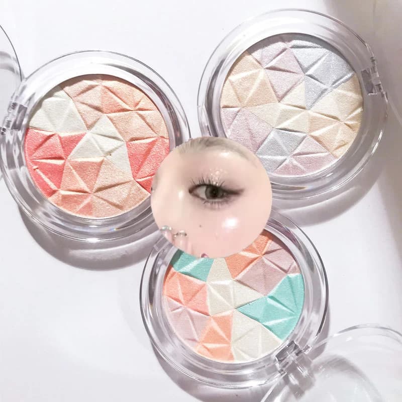 Illuminante in polvere Shimmer Diamond Glow per il contouring, palette trucco contouring, trucco leggero a lunga durata per feste e festival, idea regalo
