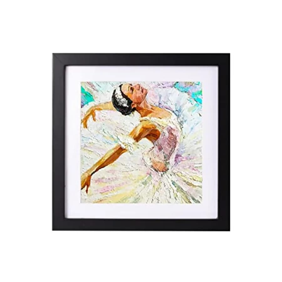 10x10 Picture Frame Solid Wood Poster Frame to Display Photos 8x8 with Mat or 10x10 without Mat, Wall Frame for Photos, Artwork