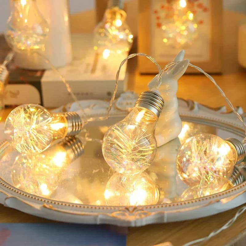 2M10lampadine LED Lucine Lampadina Ghirlanda Lampadina Stringa di luce Natale Capodanno Festa di nozze Camera da letto Soggiorno Lampada da giardino