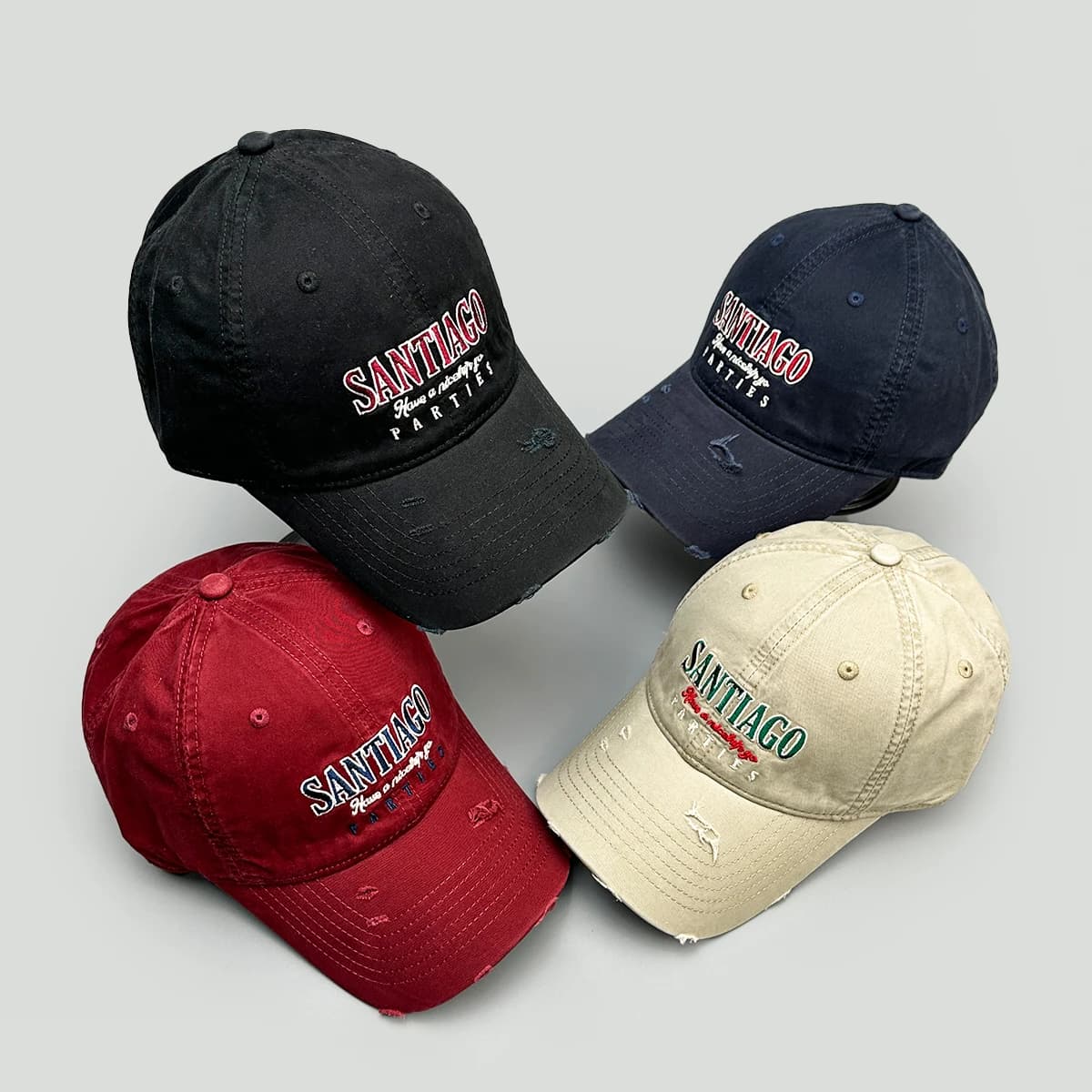Broken Style Letters Embroidery Baseball Hats New Men Women Retro Sunshade Personal Versatile Street Fashion Outdoor Peaked Caps