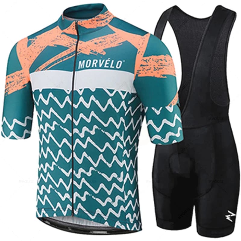 Men's Bike Clothing Bike Knit Quick Dry Bike Clothing Summer Quick Step Team Cycling Knits Set of Gel Bike Shorts