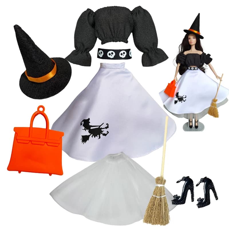 1/6 Vestiti per le bambole Cosplay Vari abiti di Halloween, cinture per cappelli Accessori Abiti per bambole BJD da 12 pollici 30 cm MengF Xinyi FR Doll