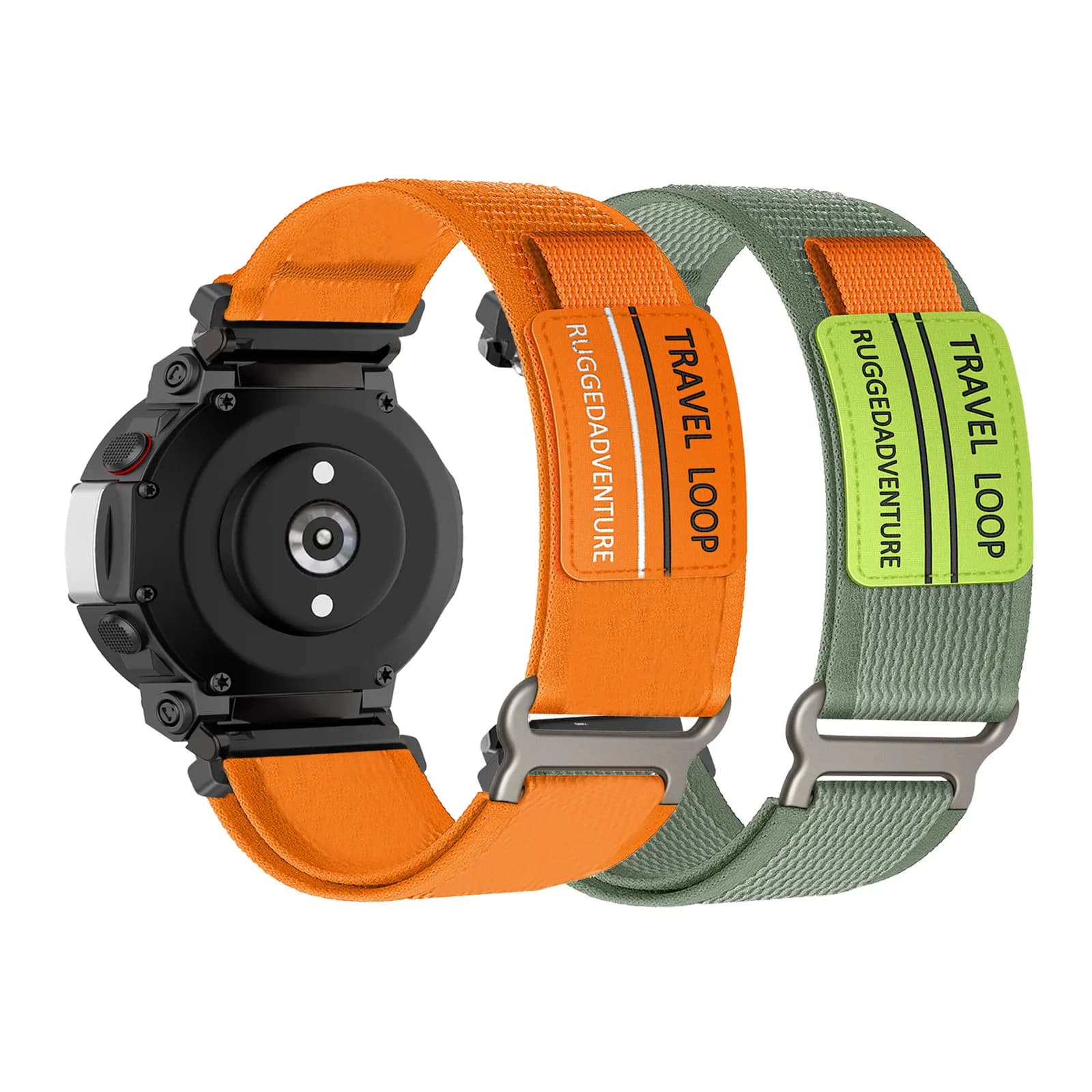 2 cinturini in nylon con velcro per cinturino Amazfit T-Rex/T-Rex Pro/T-Rex 2/T-Rex Ultra per uomo e donna