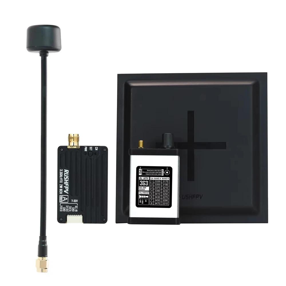 RushFpv Rush FPV 3.3G 2000mW 2W 8CH Vtx / VRx Transmitter / FPV audio receiver for RC Fpv drone