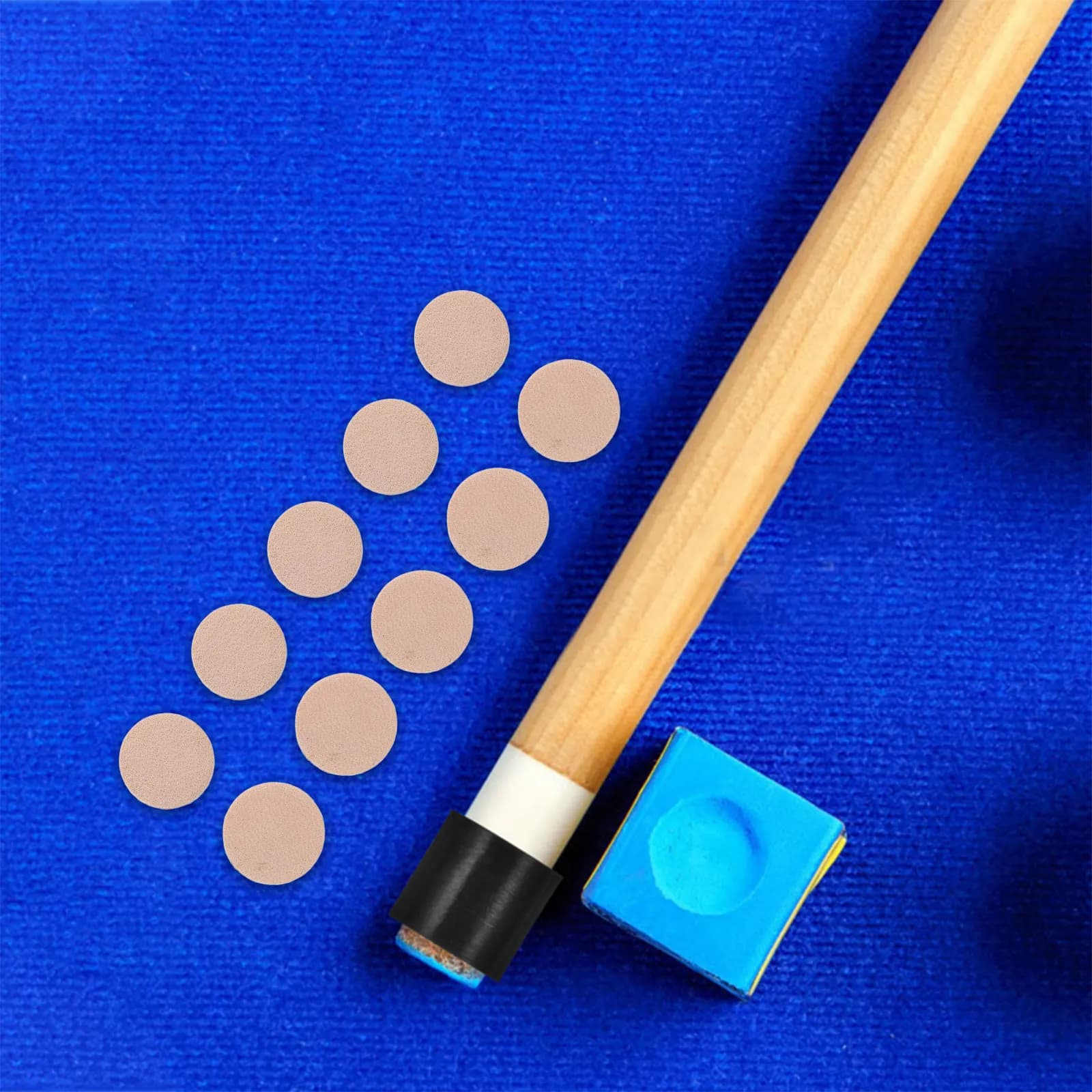 Kit di 10 Punte di Ricambio in PU per Stecche da Biliardo e Snooker, Leggere, Portatili, Facili da Installare, con Presa Migliorata e Controllo Ottimizzato