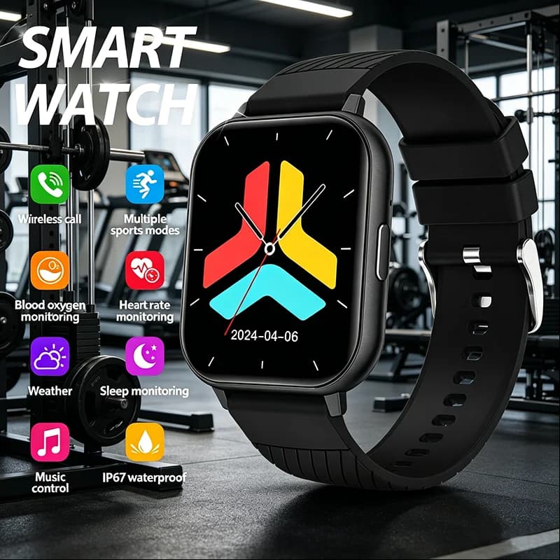 Choice LIGE Smart Watch Multiple Sports Modes Wireless Calling IP67 Waterproof Music Control Daily Monitoring Smartwatch for men