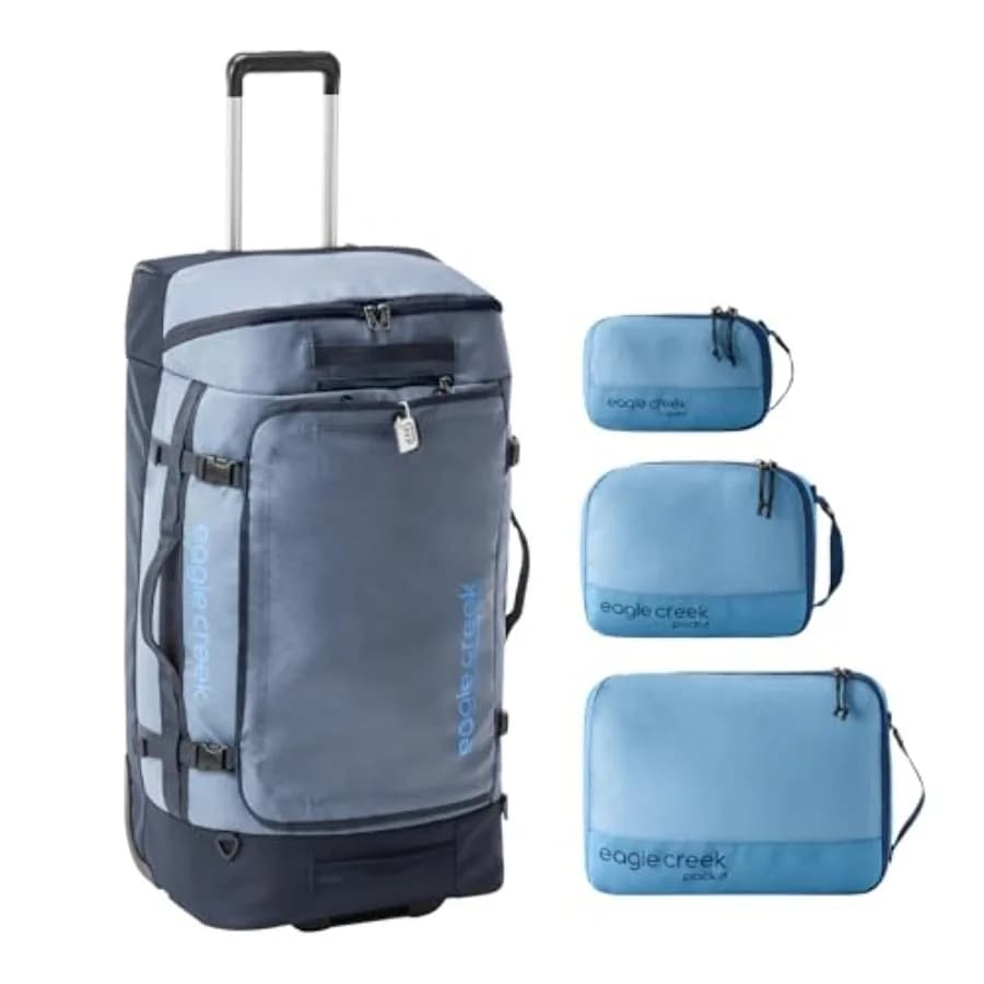 Set di Cubi per l'Organizzazione dei Bagagli Cargo Hauler XT 32 con Ruote: per Viaggi, Tessuto Resistente all'Acqua, Grigio Antracite