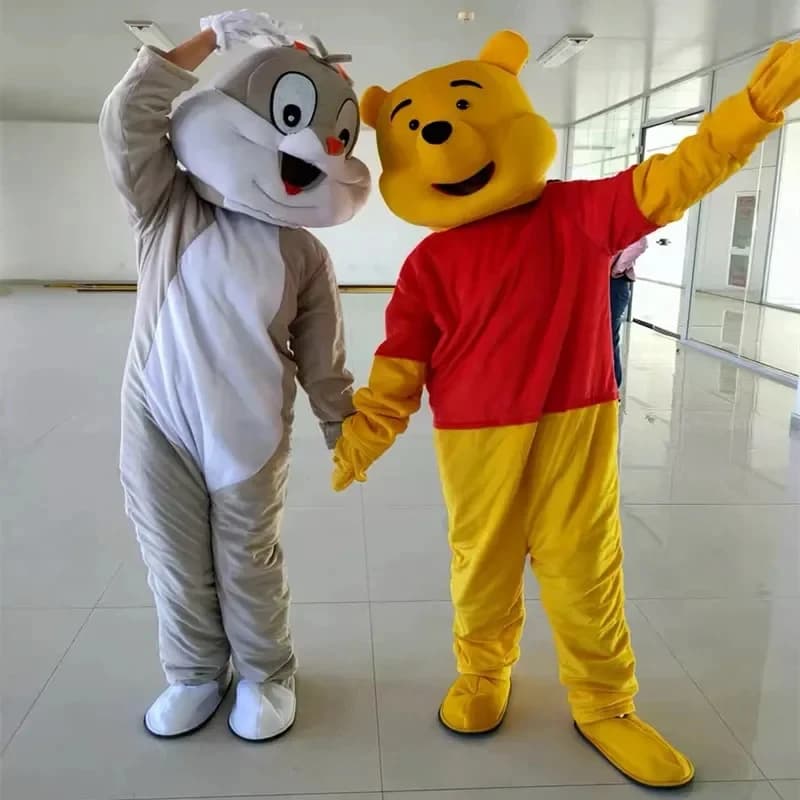 Costume da Mascotte Orso Winnie the Pooh di CyCosplay, Costume da Personaggio dei Cartoni Animati, Costume Pubblicitario, Costume per Feste, Carnevale, Celebrazioni