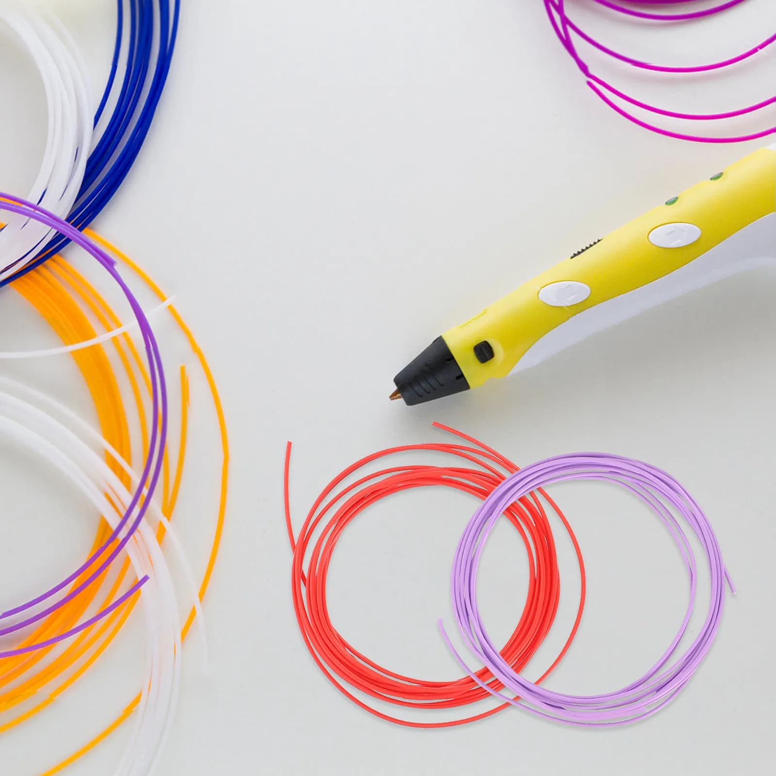 3 PLA Filament Rolls from 1,75mm for 3D Pens, Charging Compatible with 3Doodler Start 2.0 Plus