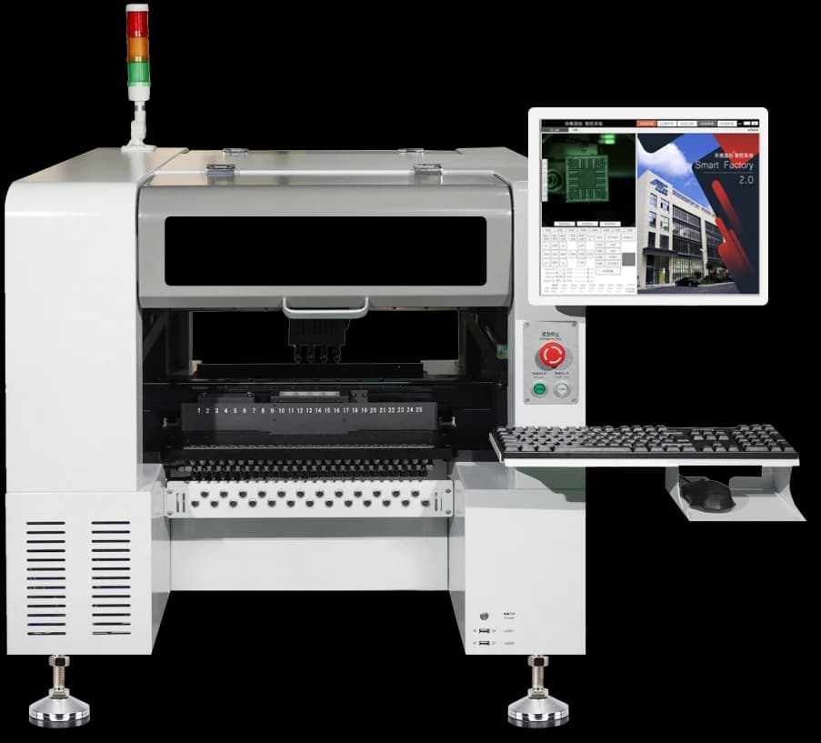 Macchina Automatica di Alta Precisione per Produzione LED SMT con Controllo PLC per Linea di Assemblaggio Lampadine LED HW-T4-44/50F