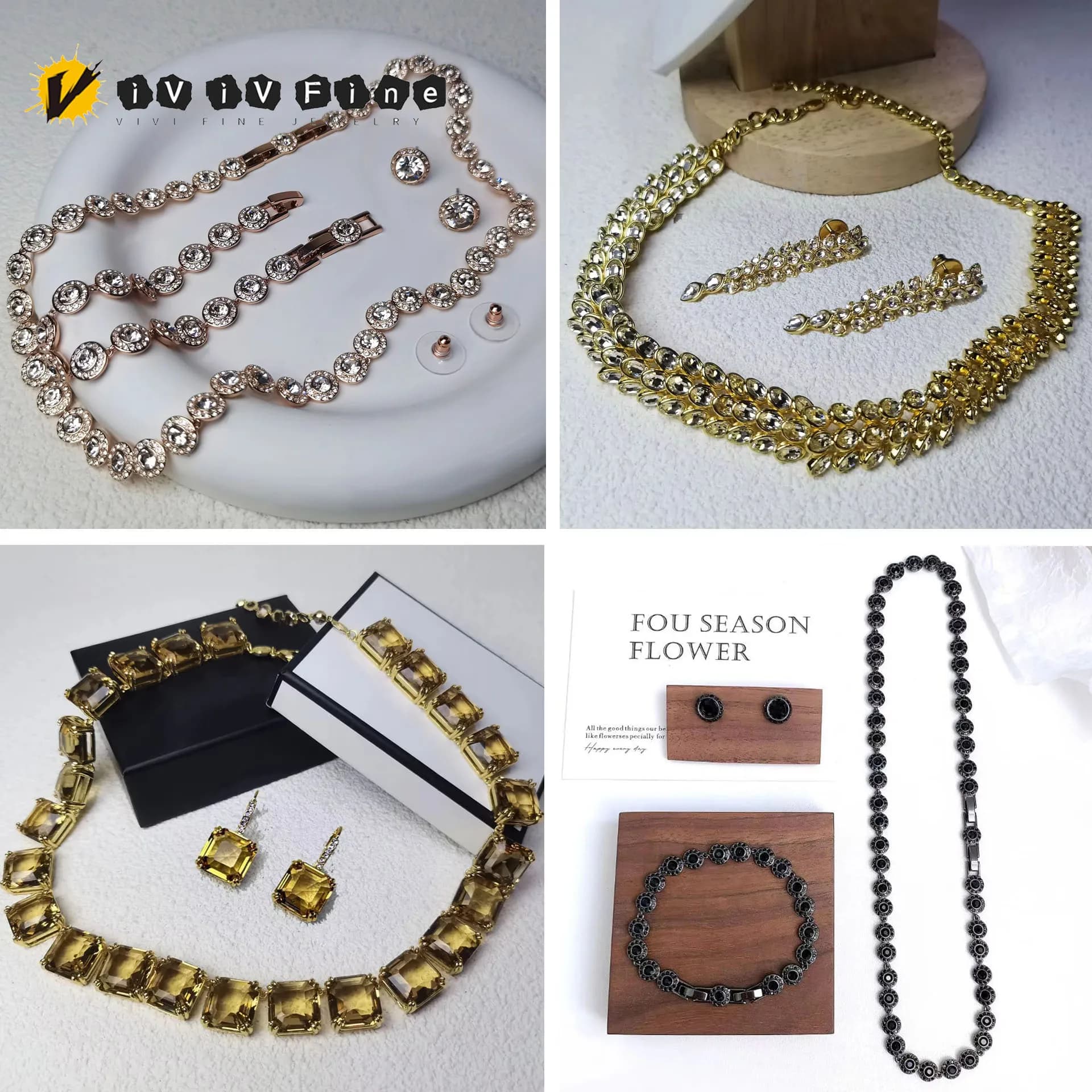 2026 New Original High Jewelry Set Collection Charming for Women Necklace Earrings Bracelet Best Wedding Gift