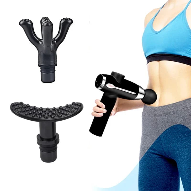 1 pcs strap gun massager head type universal massage roller back massager gun massage tool