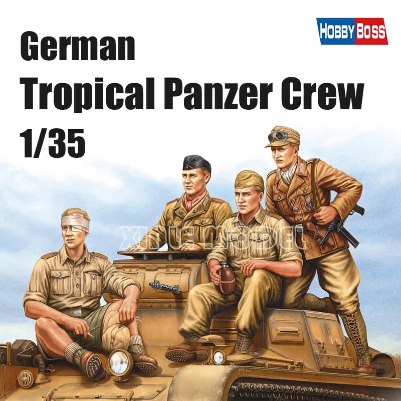 Trumpeter kit modello di montaggio in plastica 84409 Crew di assemblaggio carro armato tedesco 1/35