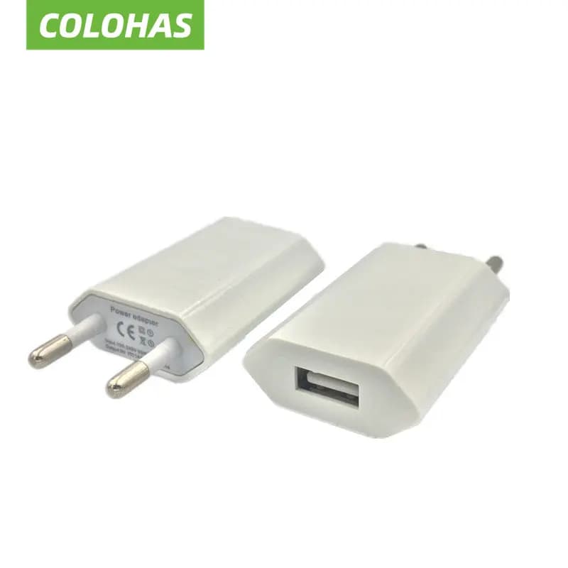Caricatore per telefono cellulare Adattatore spina UE Caricatore da muro USB Viaggio a casa Adattatore CA USA per IPhone 5s 6s 7 Plus per Samsung S5 S6 S7
