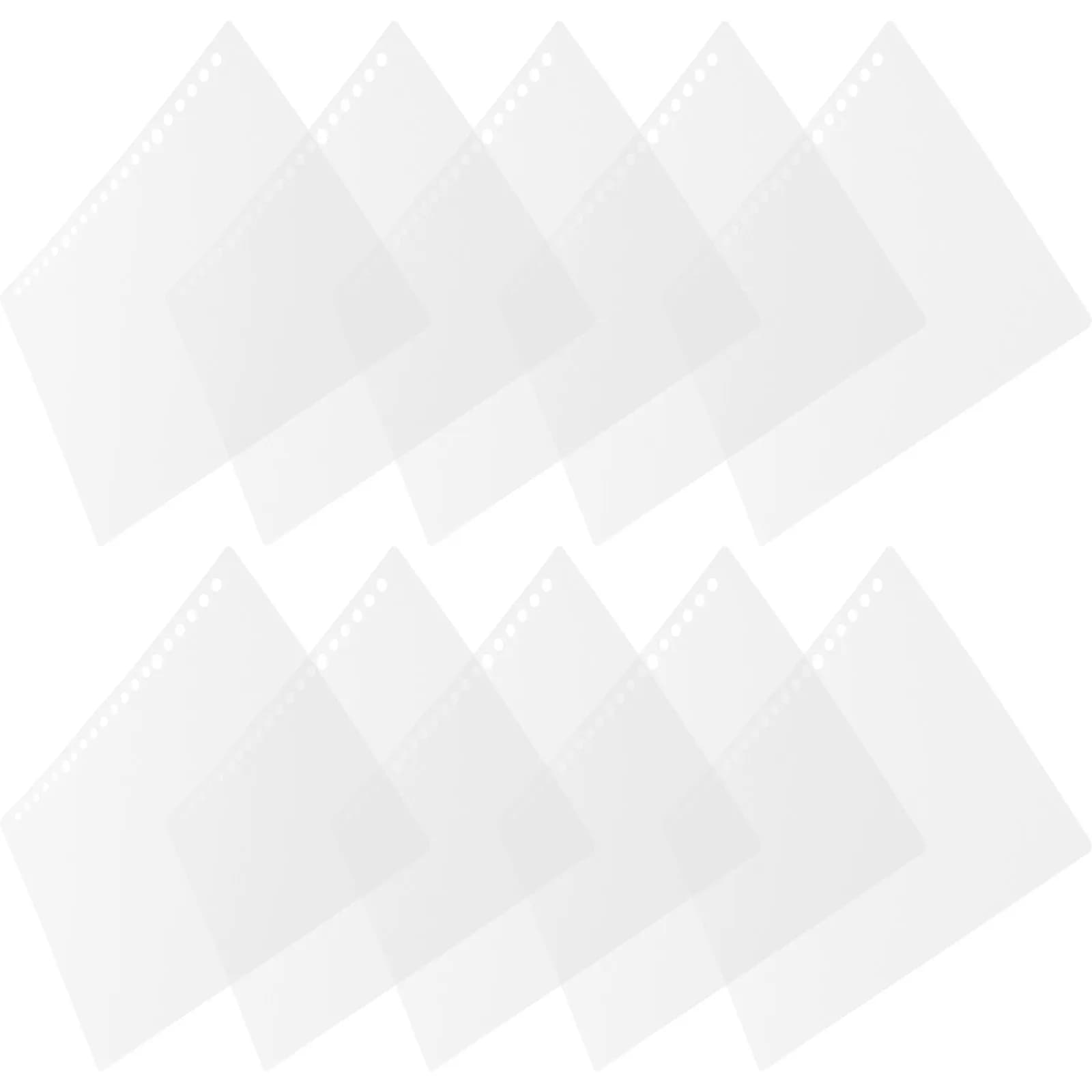 10 Set Copertine per Quaderni a Fogli Mobili A5, Ricaricabili, Leggere, con Copertina Rigida per Diario a Spirale, Agenda, Organizer per Budget