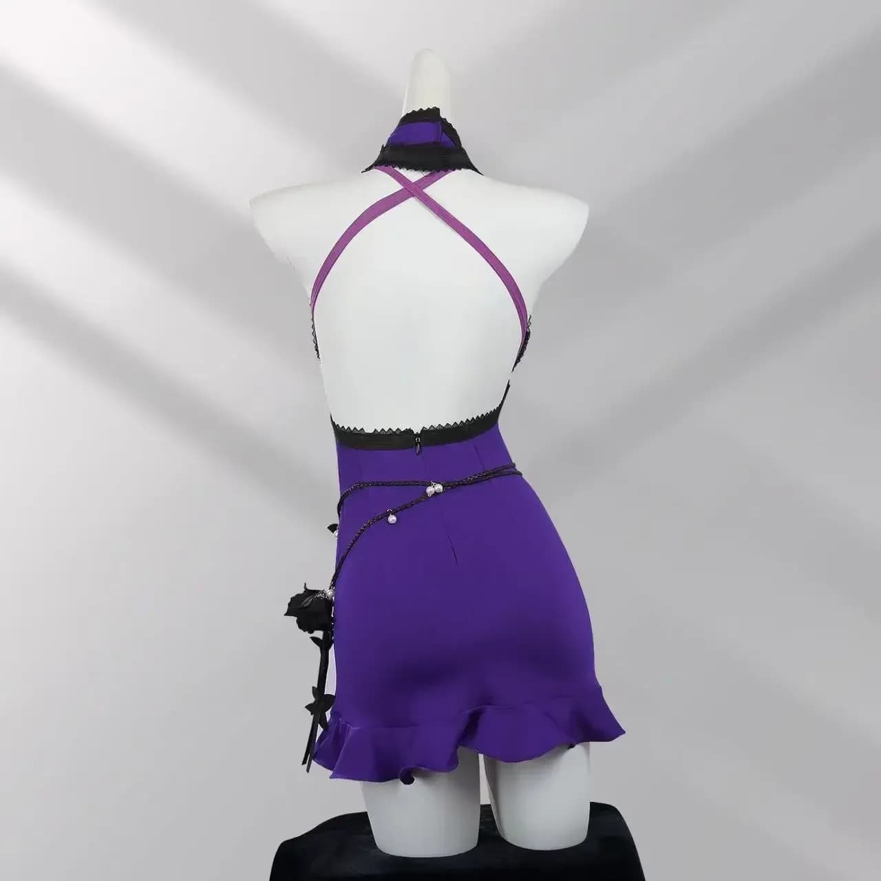 2026Cosplay Costume Women Purple Sexy Dress Party Halloween dressed up costumes adults curve