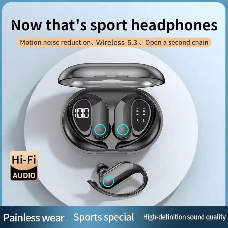 Cuffie Bluetooth True Wireless Cuffie sportive Cuffie musicali sospese Auricolari da gioco TWS HIFI Bass Chiamate HD stereo 9D