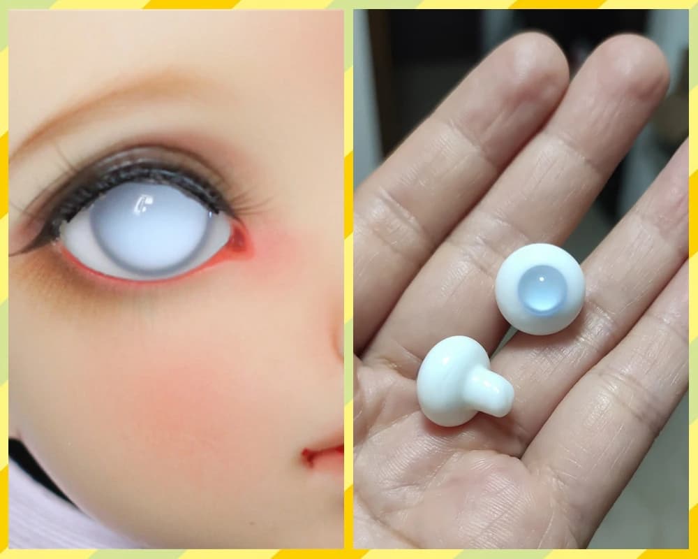 6MM 8MM 10MM 12MM 14MM 16MM 18MM 1/6 1/4 1/3 aod dod msd yosd sd bjd bambola occhi di vetro bulbo oculare palle XTB137