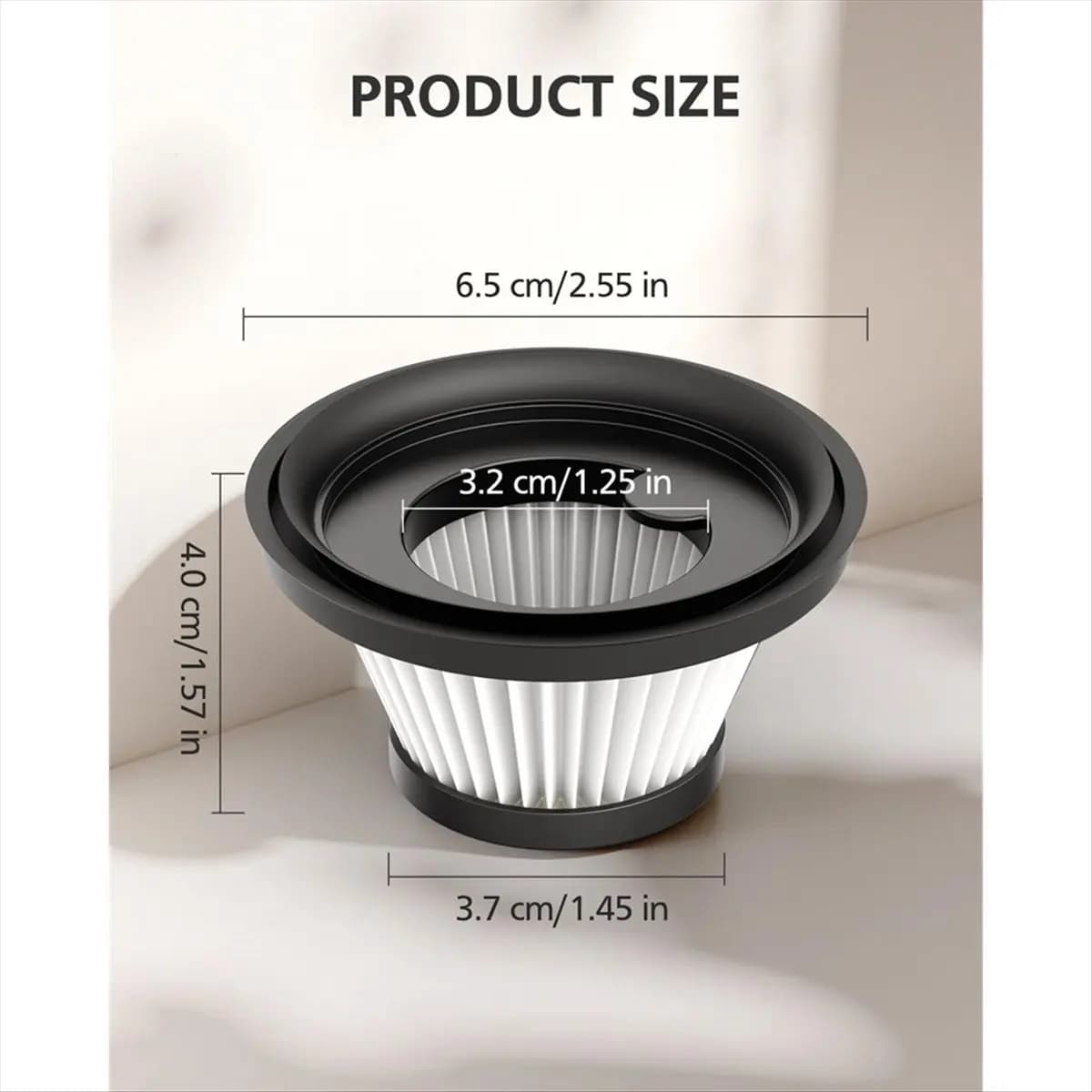 Perfect Fit 6 Pack Vacuum Filter Replacement for Duck Vacuum Cleaner, Washable and Reusable Filters