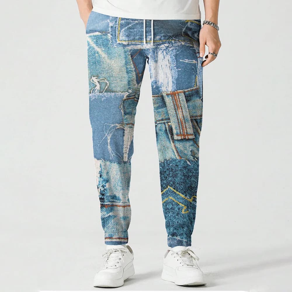 New Unisex Jeans 3D Print Causal Clothing Fashion Men Women Hip Hop Pants Plus Size S-7XL Trouser Jogger Men S-7XL