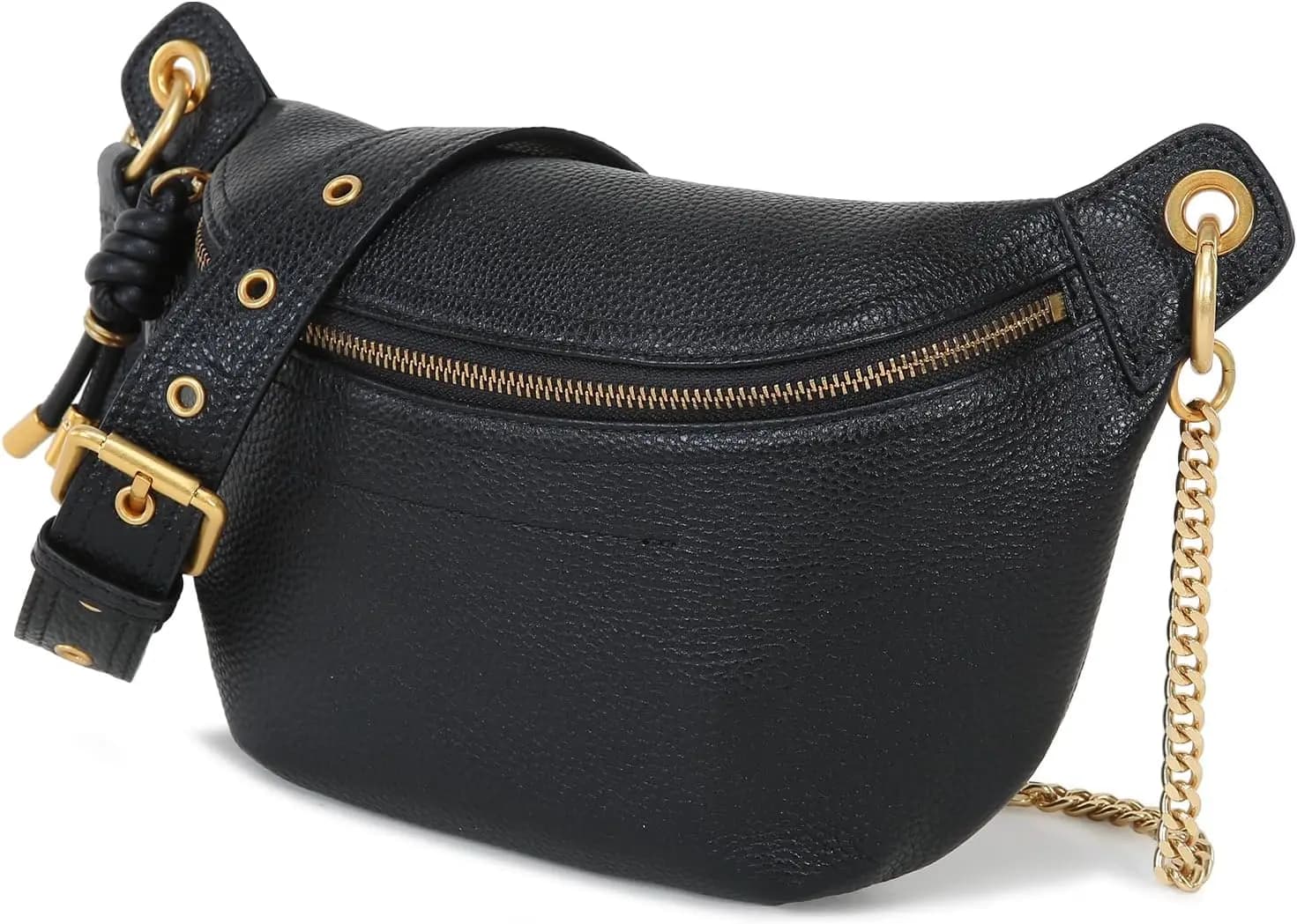 Women's Genuine Leather Waist Bag, Trendy Shoulder Bag for Sport, Travel and Running