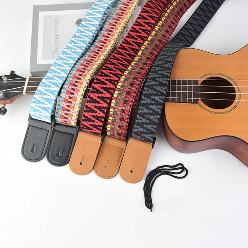Tracolla per Ukulele in Maglia Spessa Regolabile, Adatta per Strumenti a Corda Soprano, Concerto, Tenore, Baritono