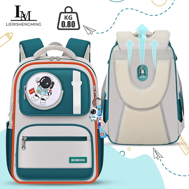 Zaino Borsa da scuola per studenti delle scuole elementari Borsa da scuola primaria ergonomica per protezione della colonna vertebrale