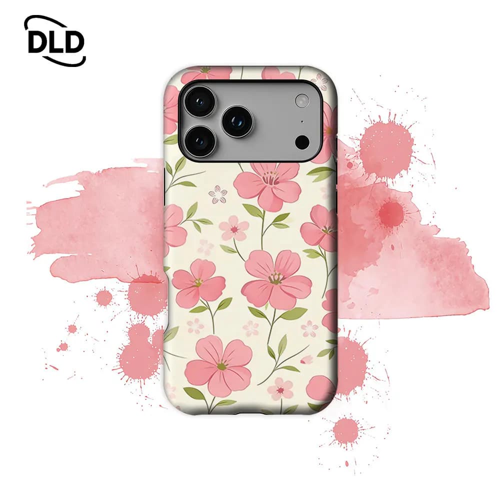 Custodia per telefono Blossom magnetica per iPhone 17 16 15 14 13 Pro Max Plus, custodia robusta a strato singolo/doppio
