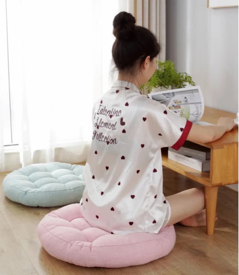 Yoga Grande Tappetino Rotondo Pouf Cuscini per Sedili Divano Sedia Letto Cuscini per Sedili Auto Cuscini Tappetino per Meditazione Cuscini per Sala da Pranzo