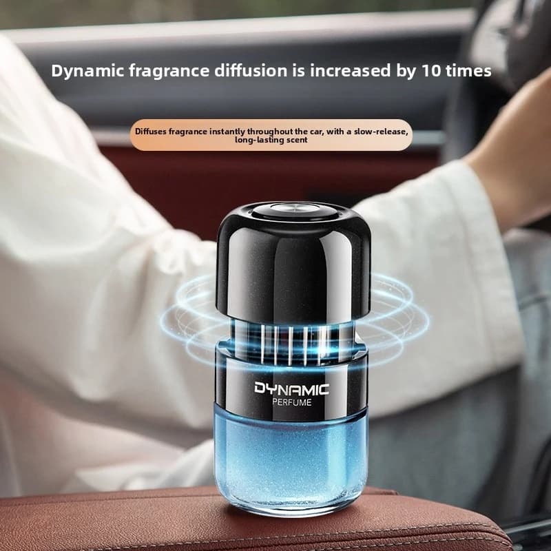 Deodorante per auto creativo antistress in stock, balsamo profumato per auto a pressione e rotazione, ornamento portaprofumo per vetri auto