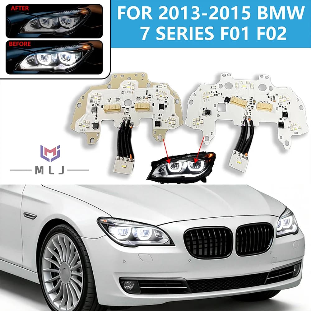 Per BMW Serie 7 F01 F02 2013-2015 Modulo Chip LED Completo per Fari, Sorgente Luminosa Angel Eye e Luci Diurne, Accessori