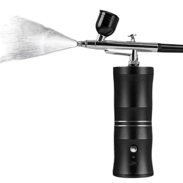 Electric airbrush gun, spray painting, nail art, acrylic paint spraying,, hand-painted figure coloring, airbrush tattoos