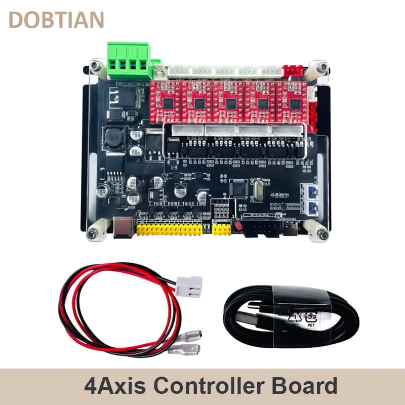 Controller Offline GRBL a 32bit A4988/8825 Driver scheda di controllo a 4 assi supporto Laser 300/500W mandrino per macchina per incidere CNC