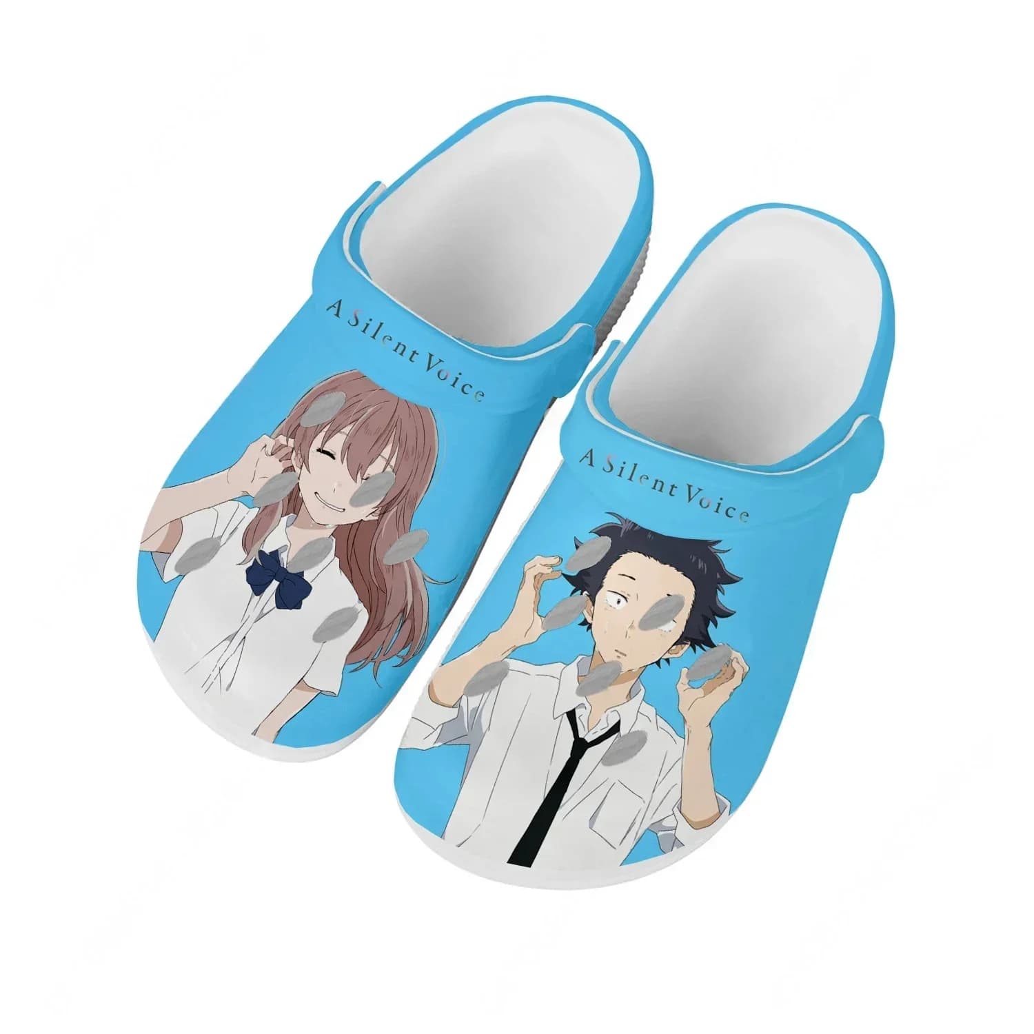 A Silent Voice Scarpe Acquatiche Unisex Comode e alla Moda, Zoccoli per Casa e Giardino, Sandali Personalizzabili, Ciabatte Traspiranti con Fori da Spiaggia