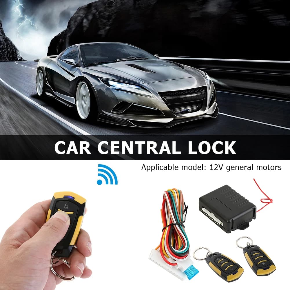 Kit serratura centralizzata remota universale per auto Sistema di allarme ingresso senza chiave 410/T112