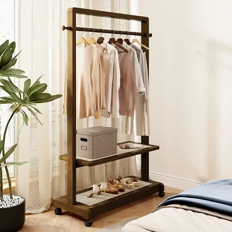 Multi-functional Coat rack Floor-to-ceiling hanger Bedroom home hanger Indoor room clothes drying rack removable