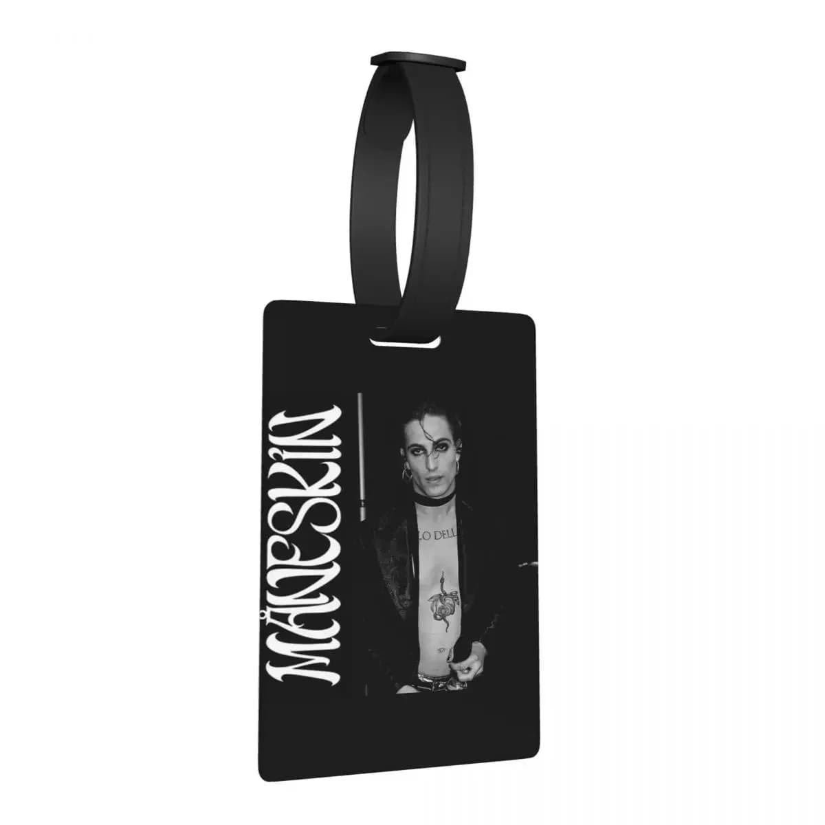 Damiano David Maneskin Etichette per bagagli Accessori per valigie Viaggi Carino Bagagli Etichetta d'imbarco Porta etichette ID Nome Indirizzo