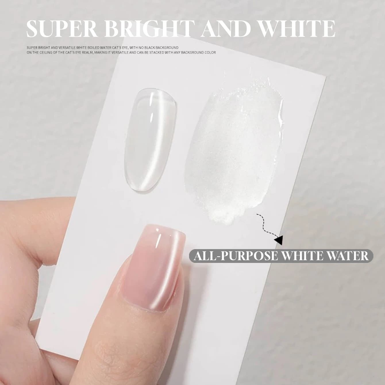 12ML 1-9PCS Ice Clear White Water Moonlight Cat Eye Gel Smalto per unghie Magnete universale Cat Eye Gel Smalto UV Light Nails